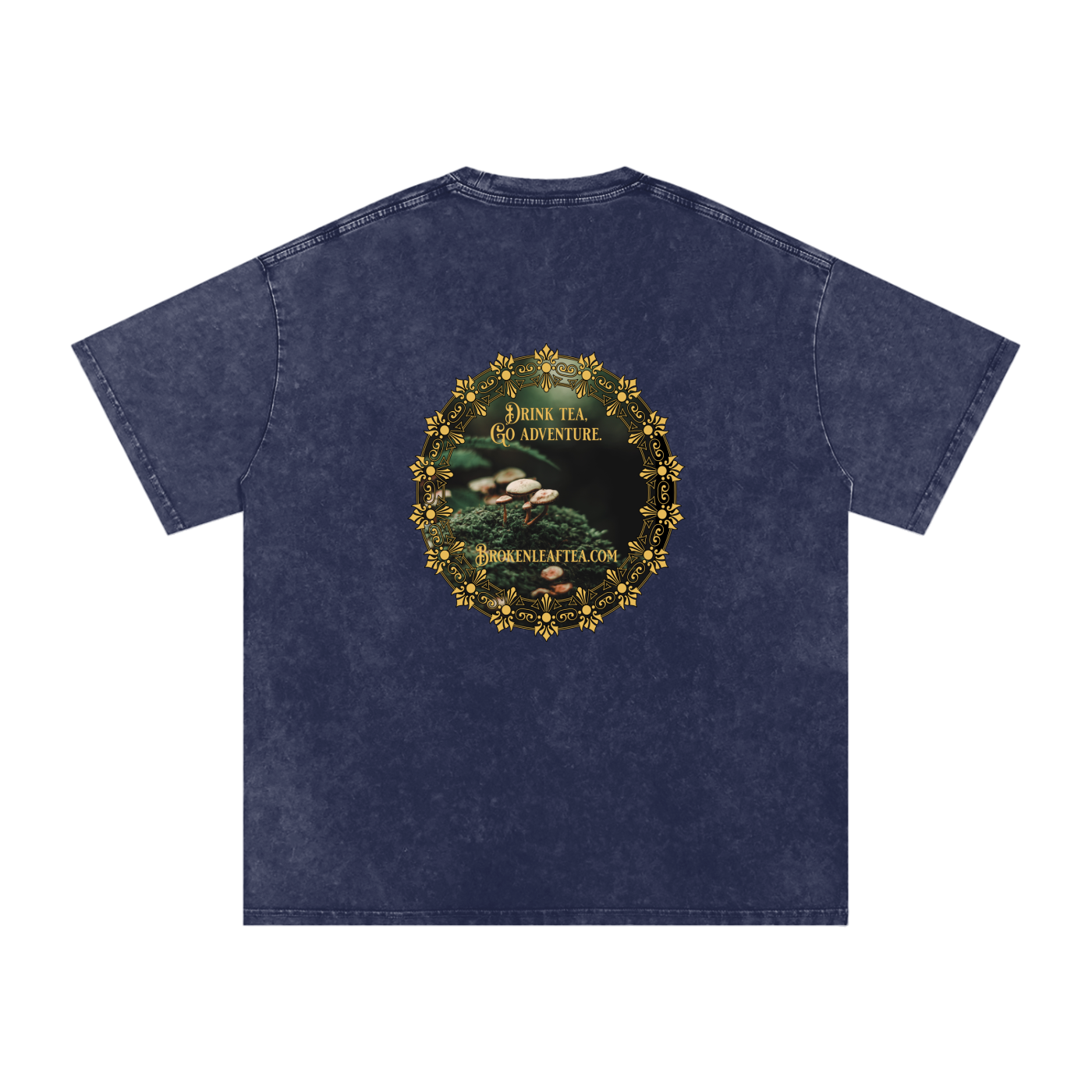 Drink Tea Snow Washed Oversized Cotton T-Shirt